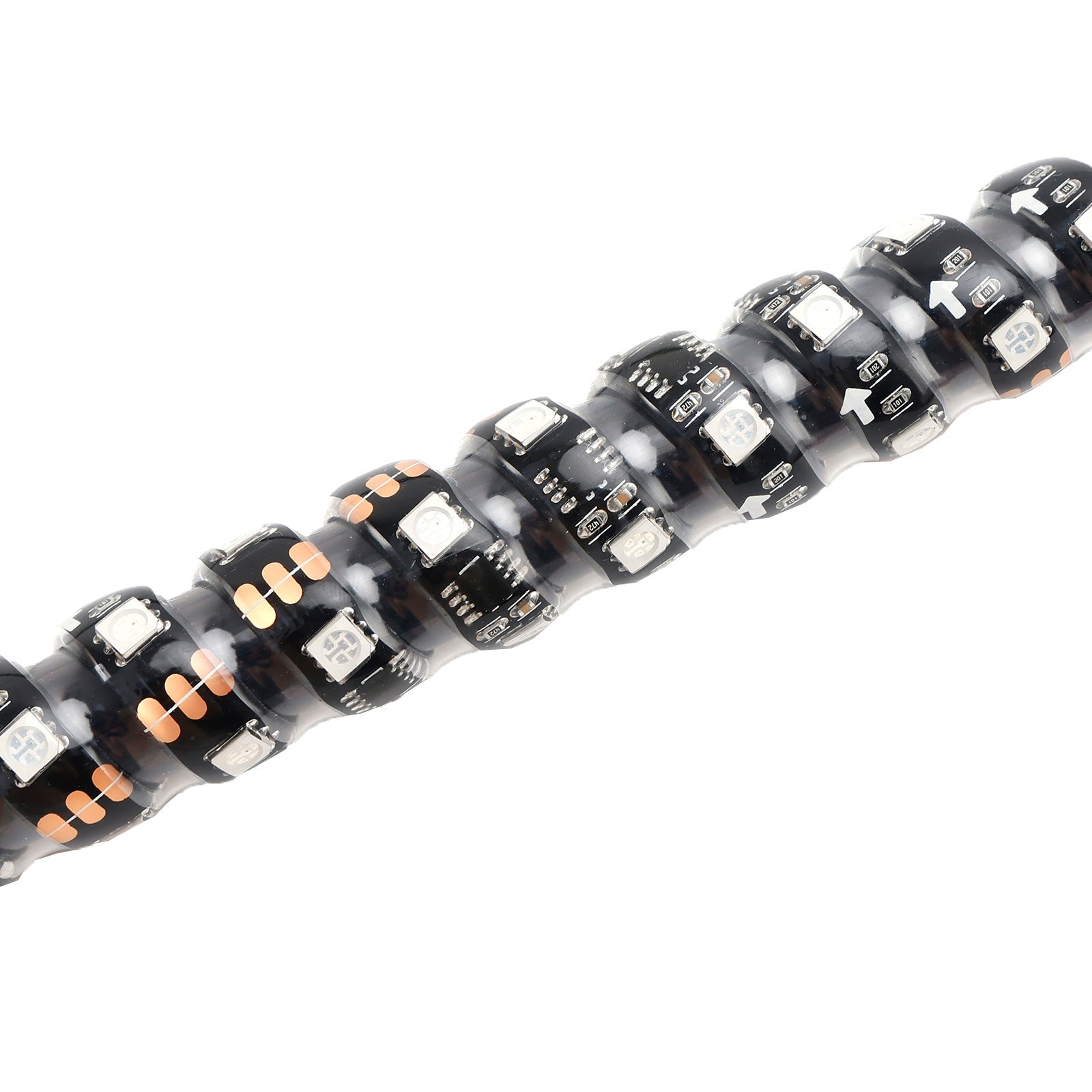 Sport Utility 4WD 4X4 Mining Marine Car excavator 2X 3ft RGB LED Whip Lights Antenna W/ Flag Remote Control