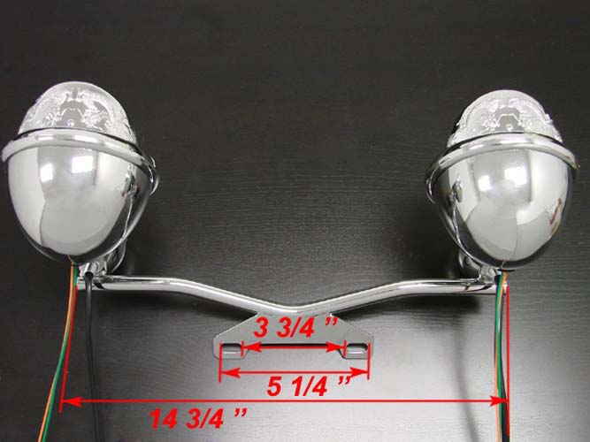 Driving Passing Turn Signal Spot Light Bar Honda Yamaha Suzuki Kawasaki cruisers Generic
