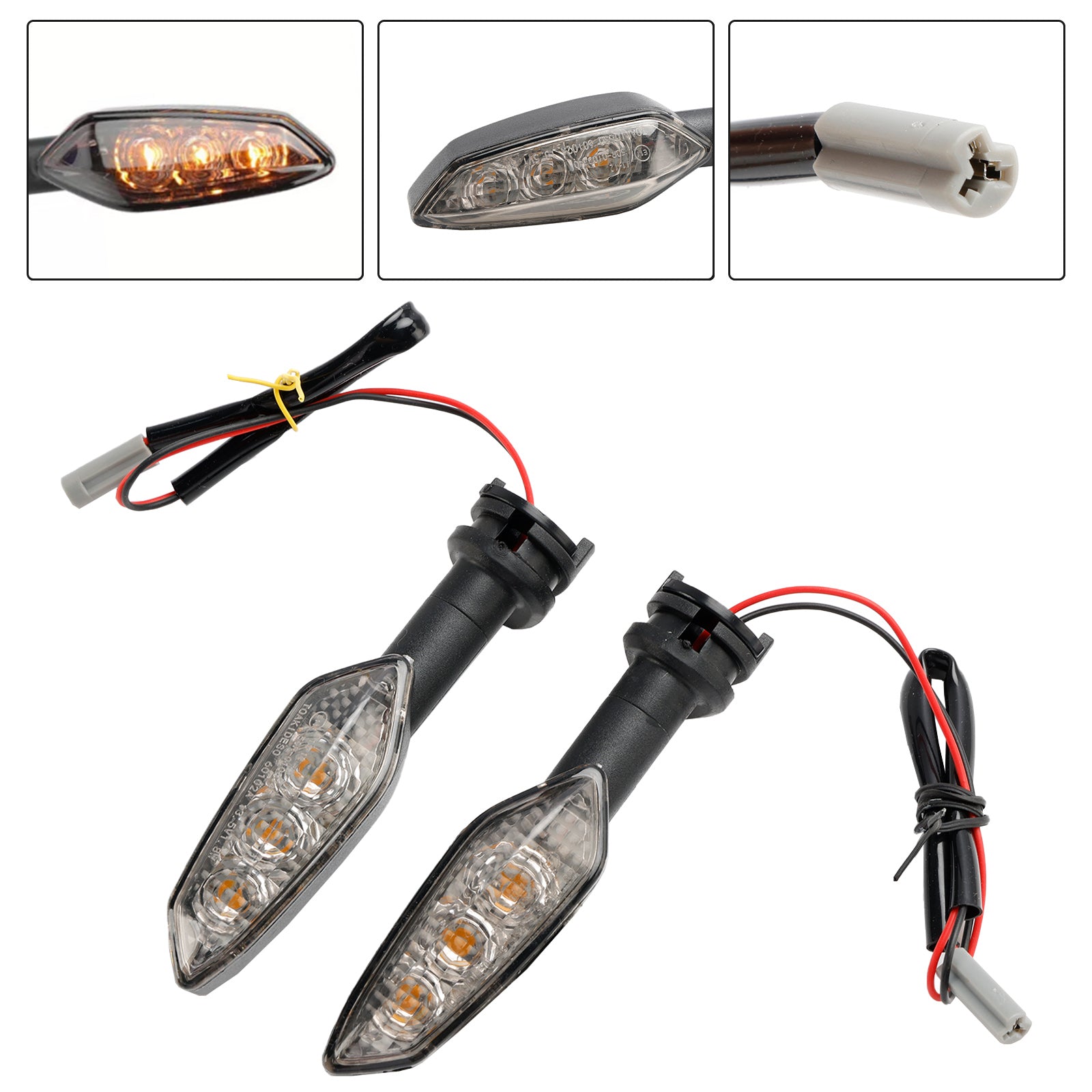 LED Turn Signal Lights Amber Indicator Lamps For Yamaha XJ6 /Diversion /F 2011-2017