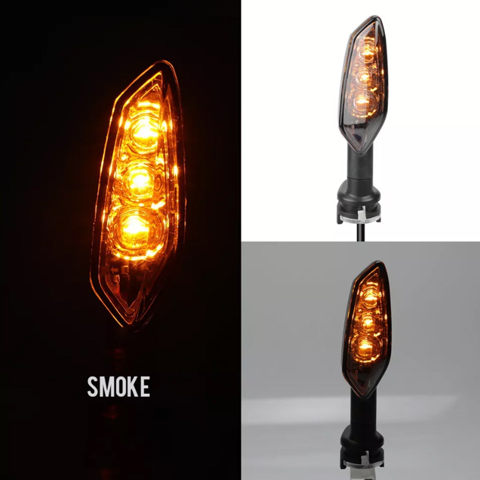 LED Turn Signal Lights Amber Indicator Lamps For Yamaha FZ8 / FAZER 2010-2016