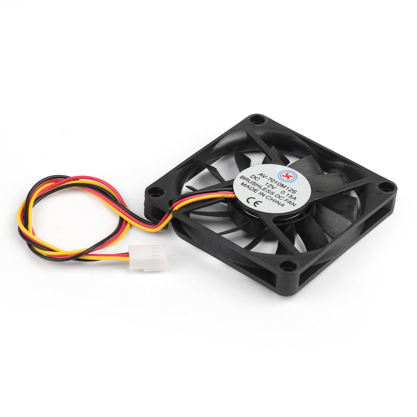 Cooling Wire Fan Computer DC 7010s PC Pin 3 0.15A 12V Brushless U3 70x70x10mm