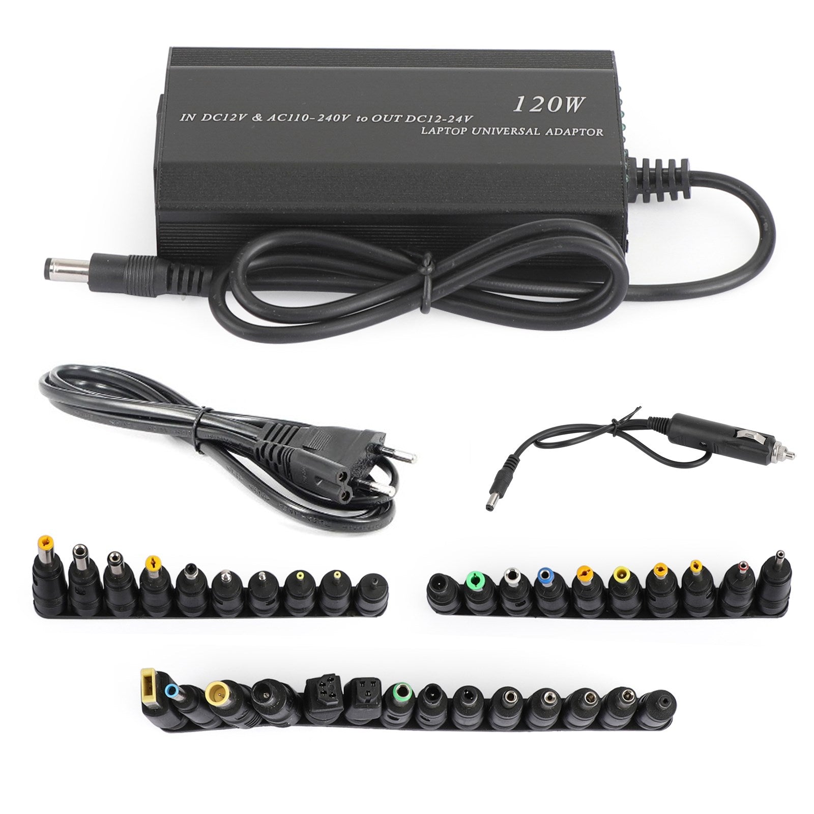 120W Universal Power Supply Charger for PC Laptop AC/DC Power 34 Tips EU Plug Universal