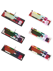 104Key Wired Mechanical Linear Switch Gaming Keyboard With Blue Switch RGB Light
