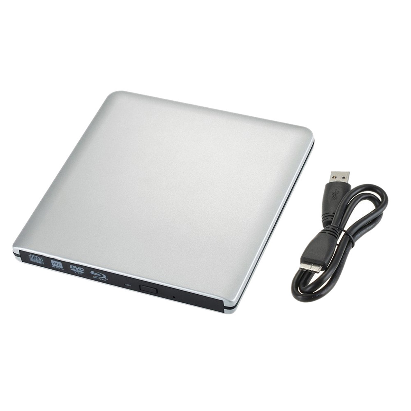 4K UHD Genuine Burner External USB 3.0 Super Slim DVD BD Recorder Drive Silver
