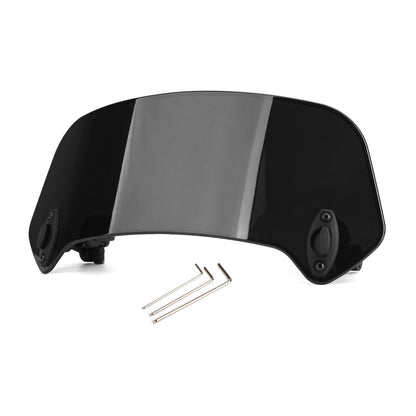 Adjustable Clip On Windshield Extension Spoiler Wind Deflector Motorcycle