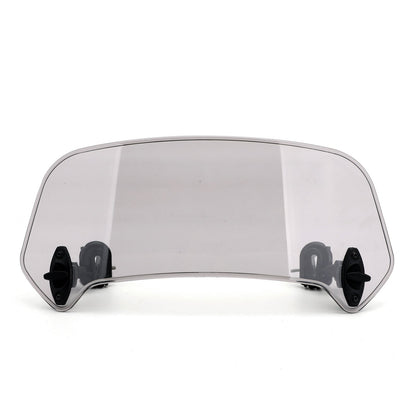 Adjustable Clip On Windshield Extension Spoiler Wind Deflector Motorcycle