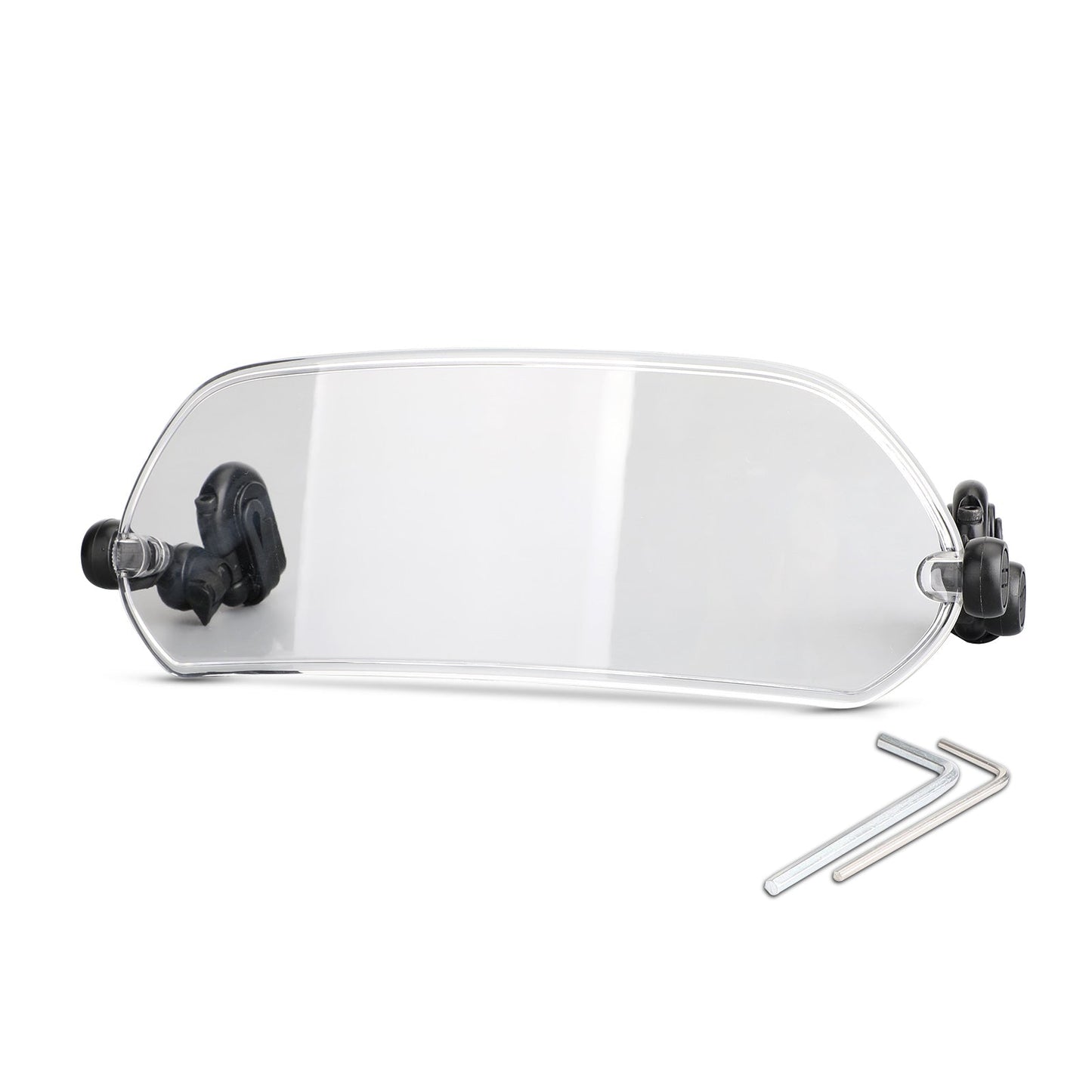 Adjustable Clip On Windshield Extension Spoiler Wind Deflector Motorcycle