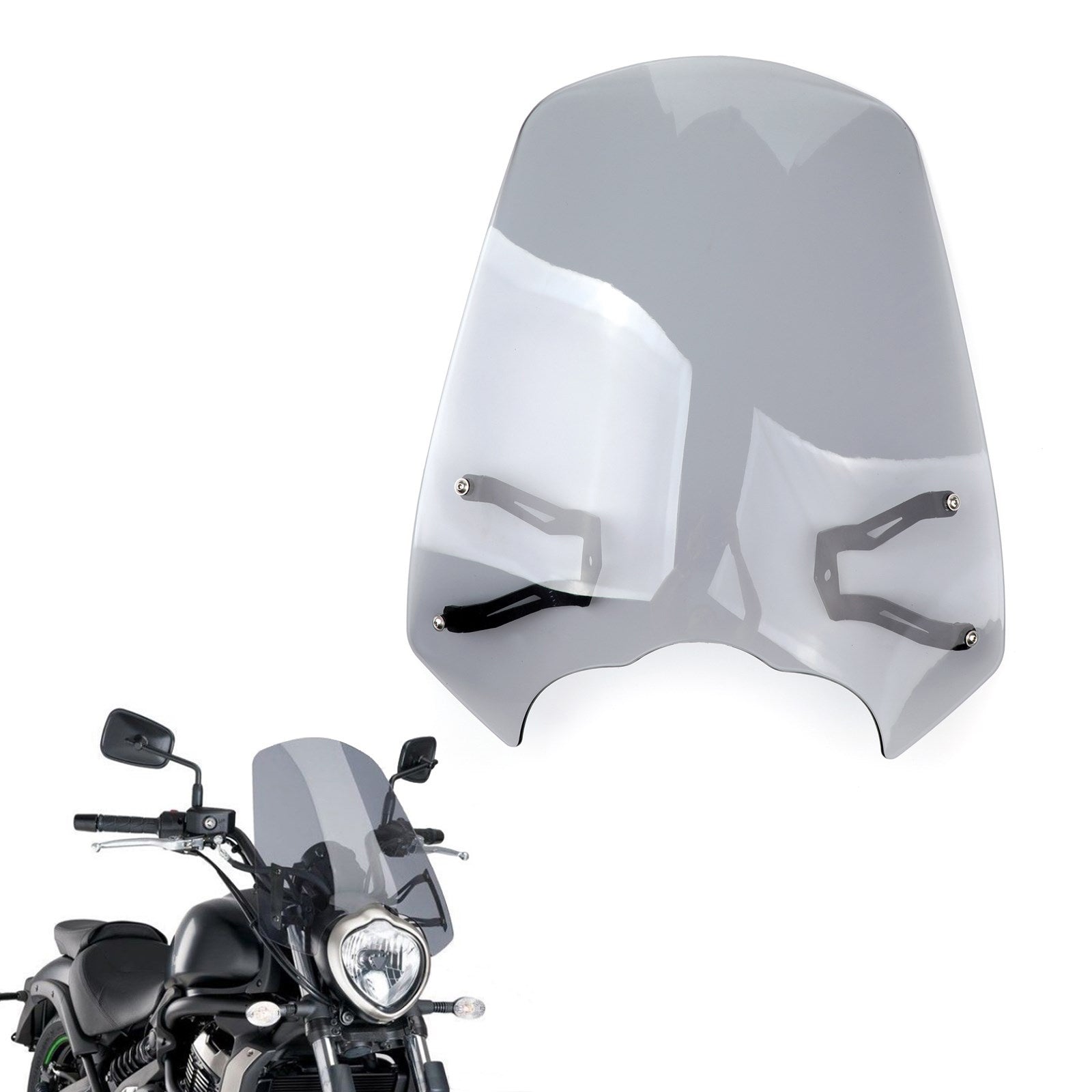 2015-2023 Kawasaki Vulcan S EN 650 Windscreen Windshield Screen w/ Bracket