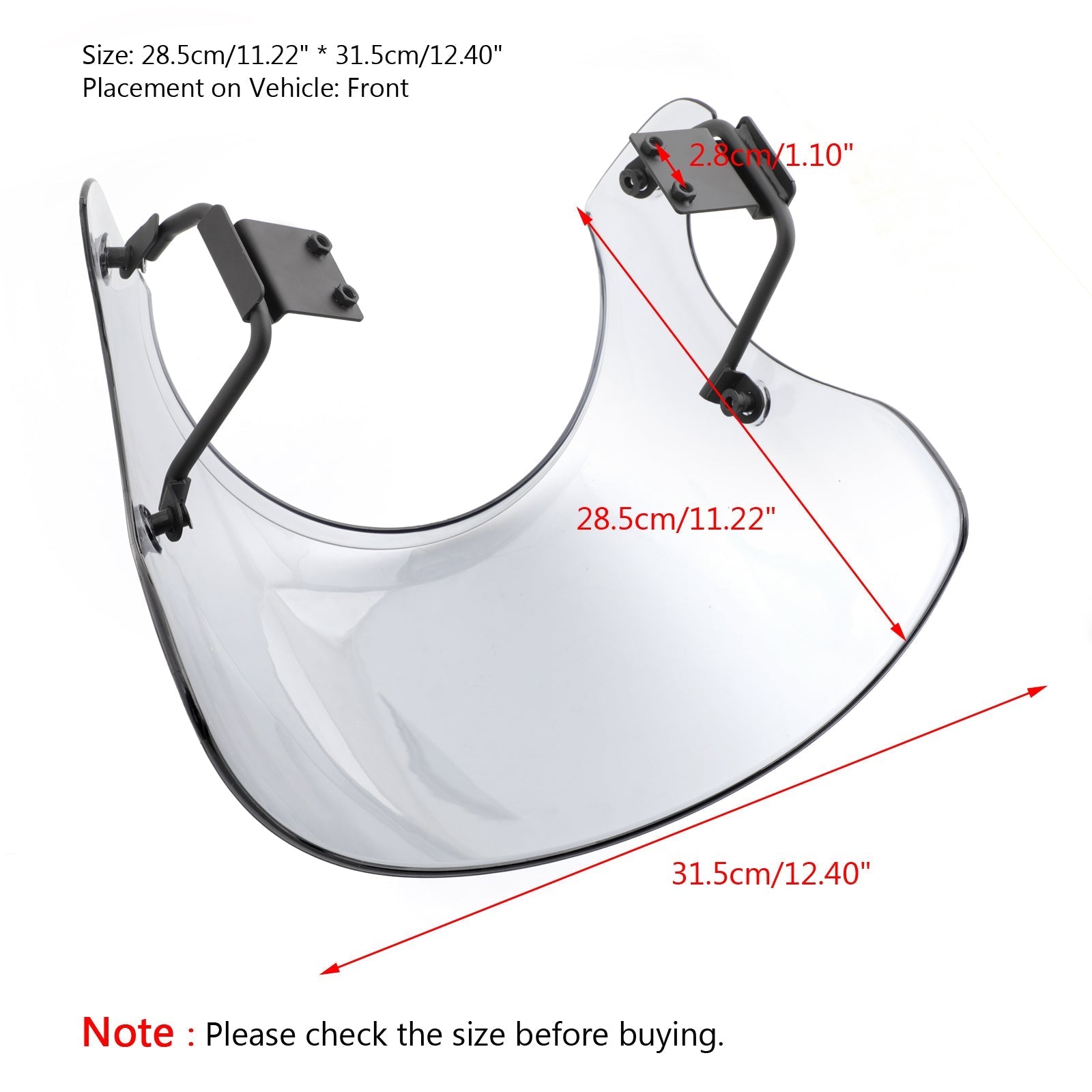 2018 Kawasaki Z900RS ABS Windscreen Windshield Cafe Racer Wind Protector for Generic