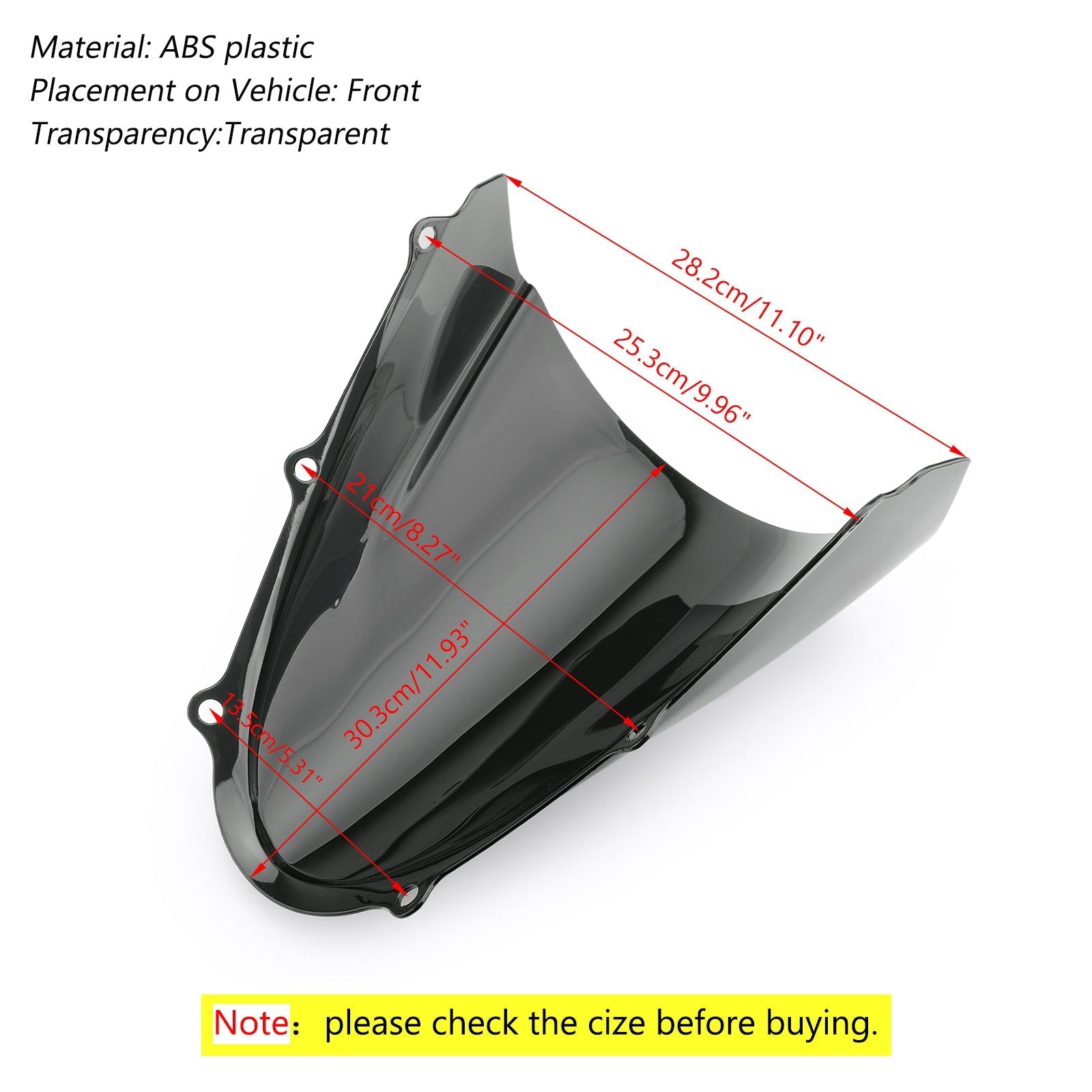 2017-2018 Suzuki GSXR 125 ABS Windshield Windscreen Wind Shield Protector Generic