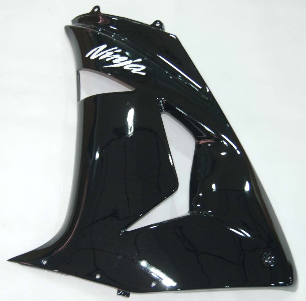2006-2007 Kawasaki ZX 10R Black Racing Fairings Generic