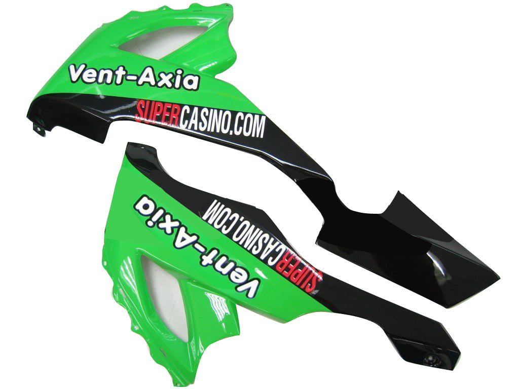 2008-2010 Kawasaki ZX10R Green Black Racing Fairings Generic