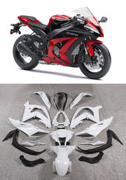 2011-2015 Ninja ZX10R Red Bodywork Fairing ABS Injection Molded Plastics Set 4# Generic