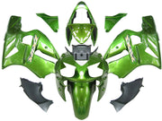2002-2005 Ninja ZX12R Green Metallic Bodywork Fairing ABS Injection Molded Plastics Set 4# Generic