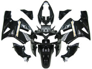 2002-2005 Ninja ZX12R Black Bodywork Fairing ABS Injection Molded Plastics Set 5# Generic