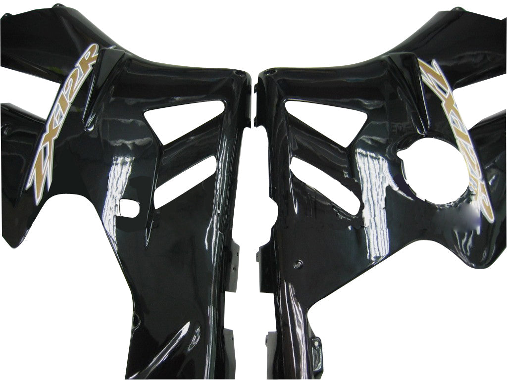 2002-2005 Ninja ZX12R Black Bodywork Fairing ABS Injection Molded Plastics Set 5# Generic