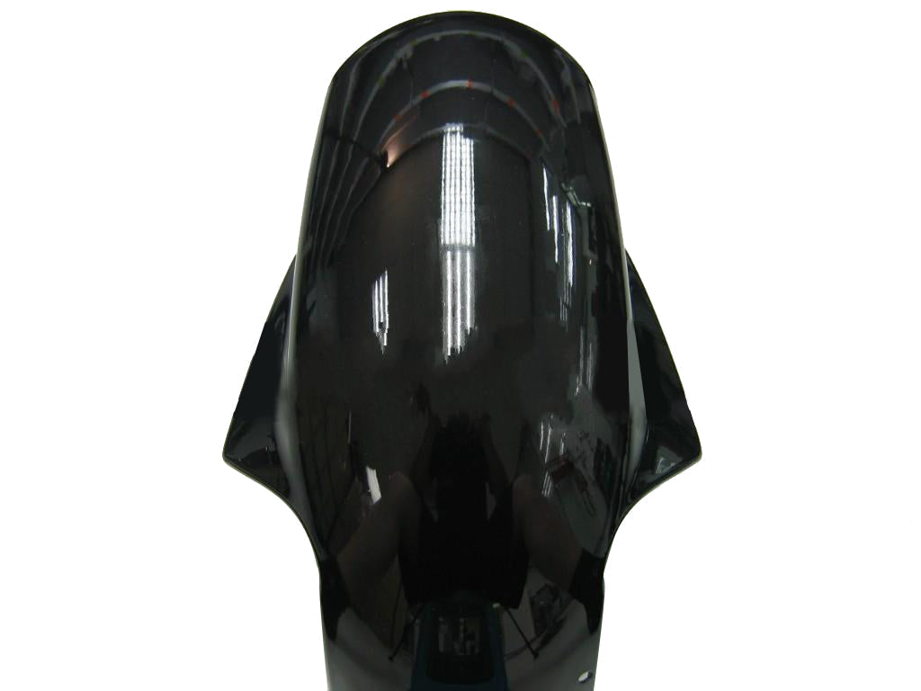 2007-2008 Kawasaki ZX6R ZX636 Fairings Black & Green Flame Ninja Racing Generic