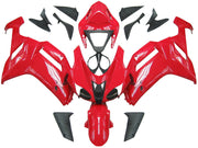 2007-2008 Kawasaki ZX6R ZX636 Fairings Red Ninja ZX6R Racing Generic