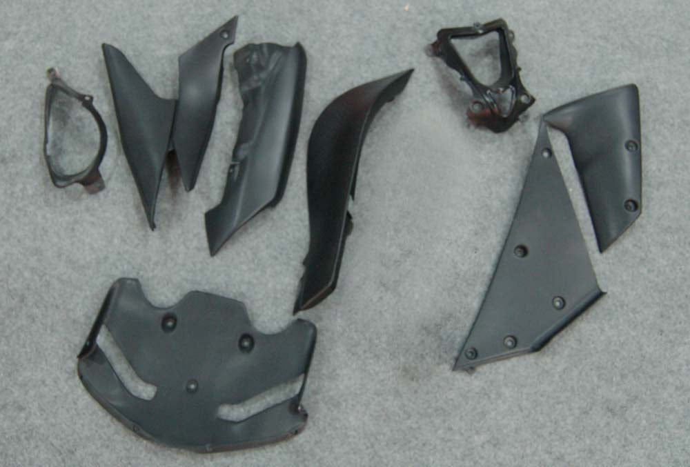 2007-2008 Kawasaki ZX6R ZX636 Fairings Silver Ninja Racing Generic