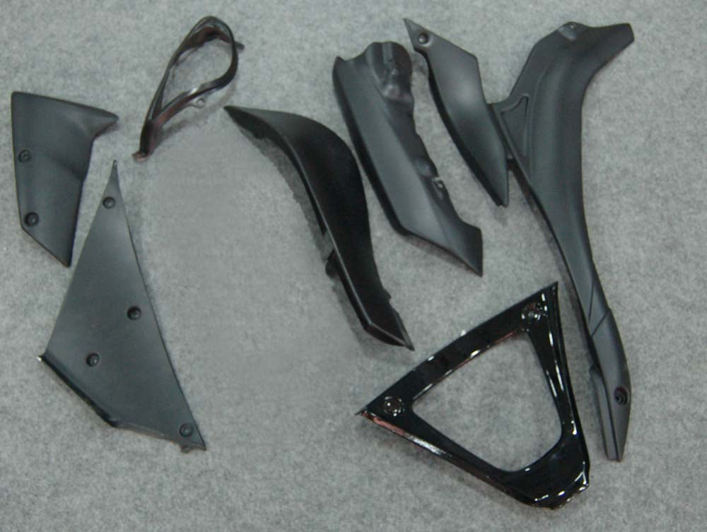 2007-2008 Kawasaki ZX6R ZX636 Fairings Silver & Red Flame ZX6R Racing Generic