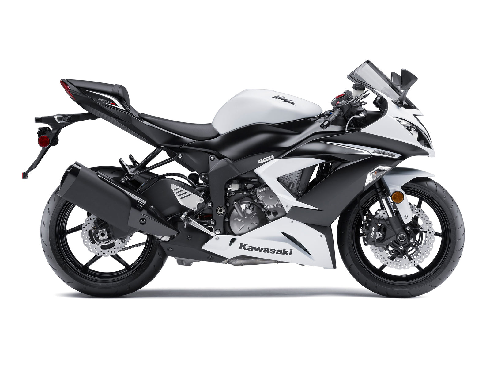 2013-2018 Kawasaki ZX6R 636 Fairings White Ninja Racing Generic