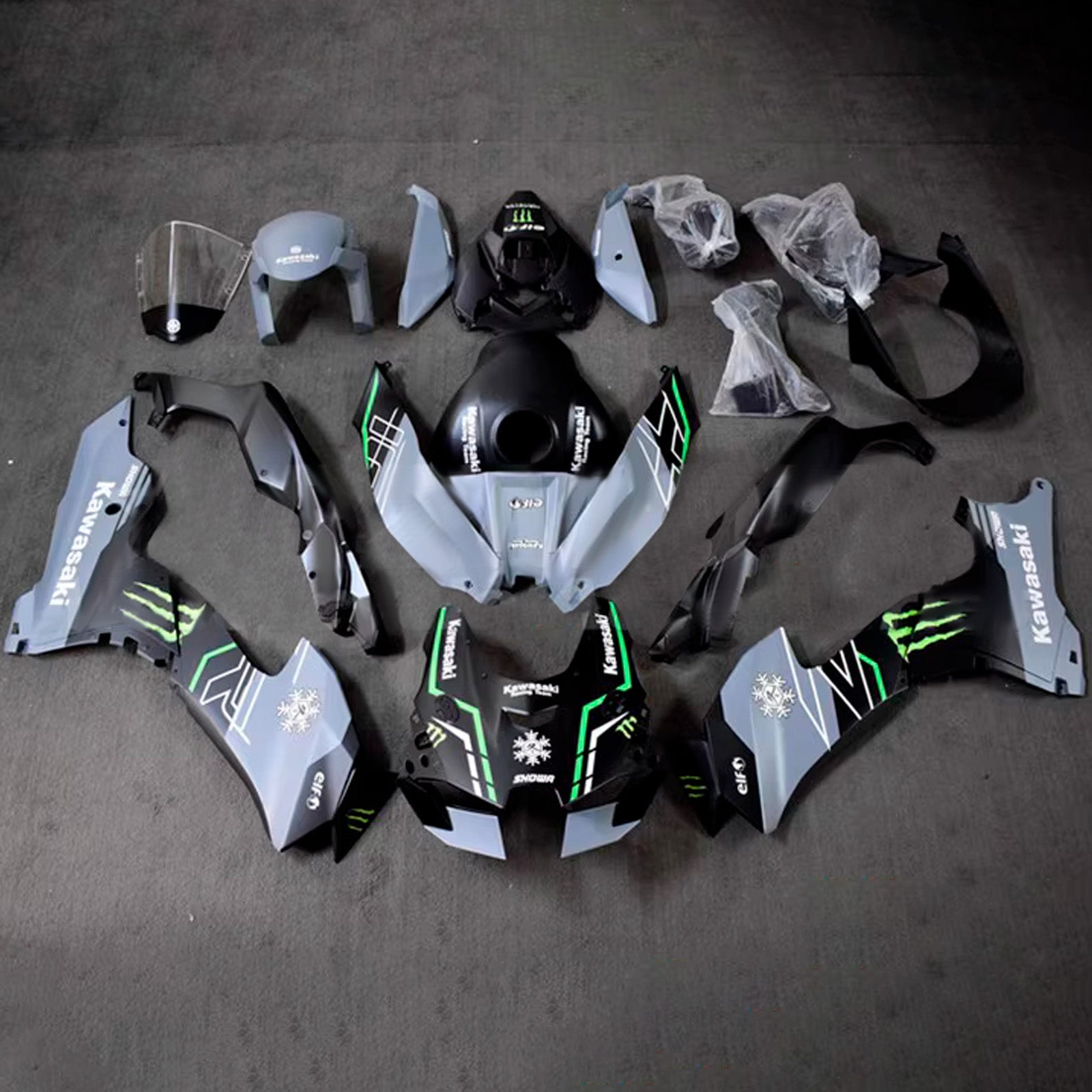 Injection Fairing Kit Bodywork ABS fit For Kawasaki ZX-10R ZX-10RR 2021-2025