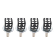 4x Motorcycle Bike Plastic Black Dice License Plate Bolt On Screw On Frame Nut
