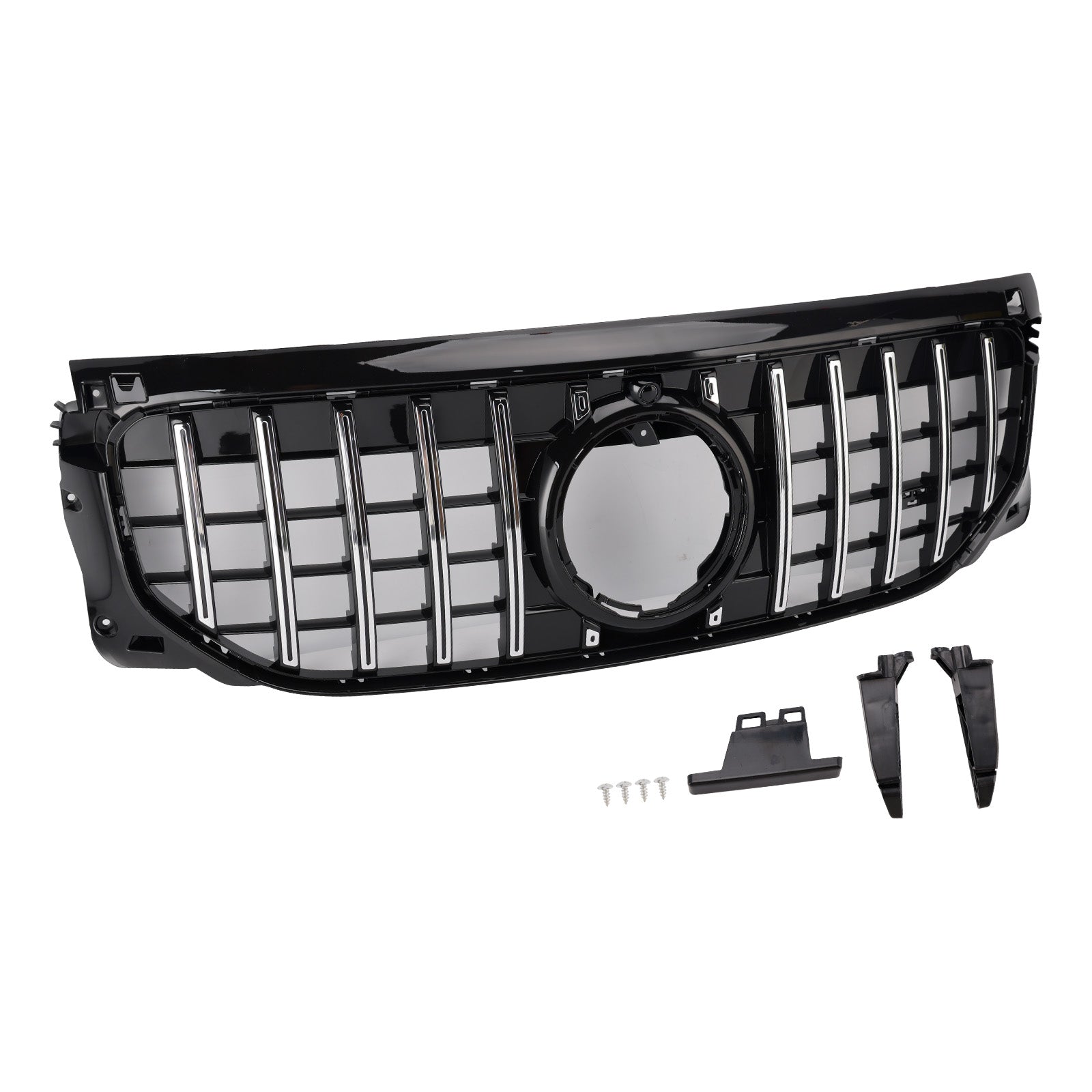 2024+ Fit Mercedes Benz GLB X247 GLB200 GLB250 Chrome+Black Front Bumper Grille