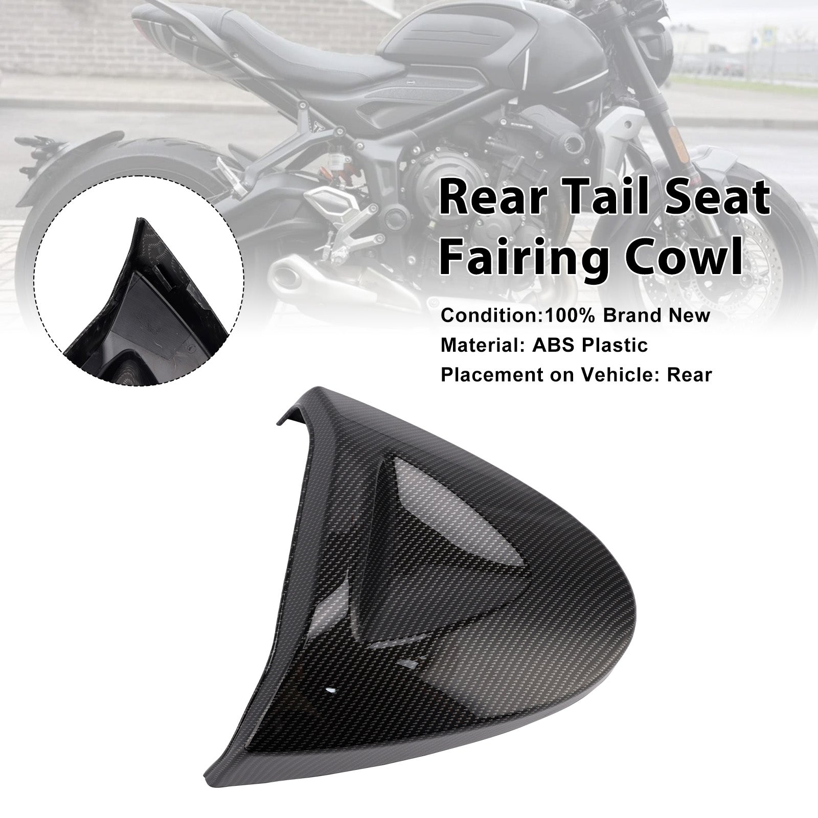 Rear Tail Seat Fairing Cowl Cover For Trident 660 2022-2025