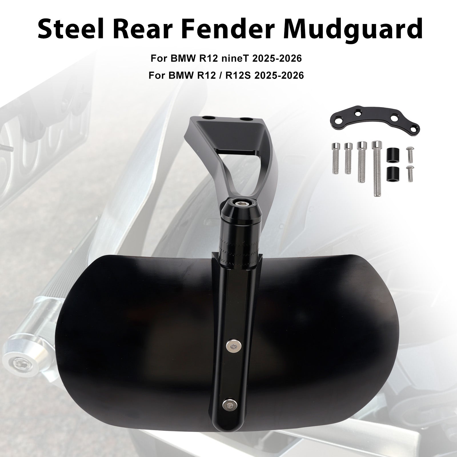 2017-2023 For BMW R nineT Pure Steel Rear Fender Mudguard