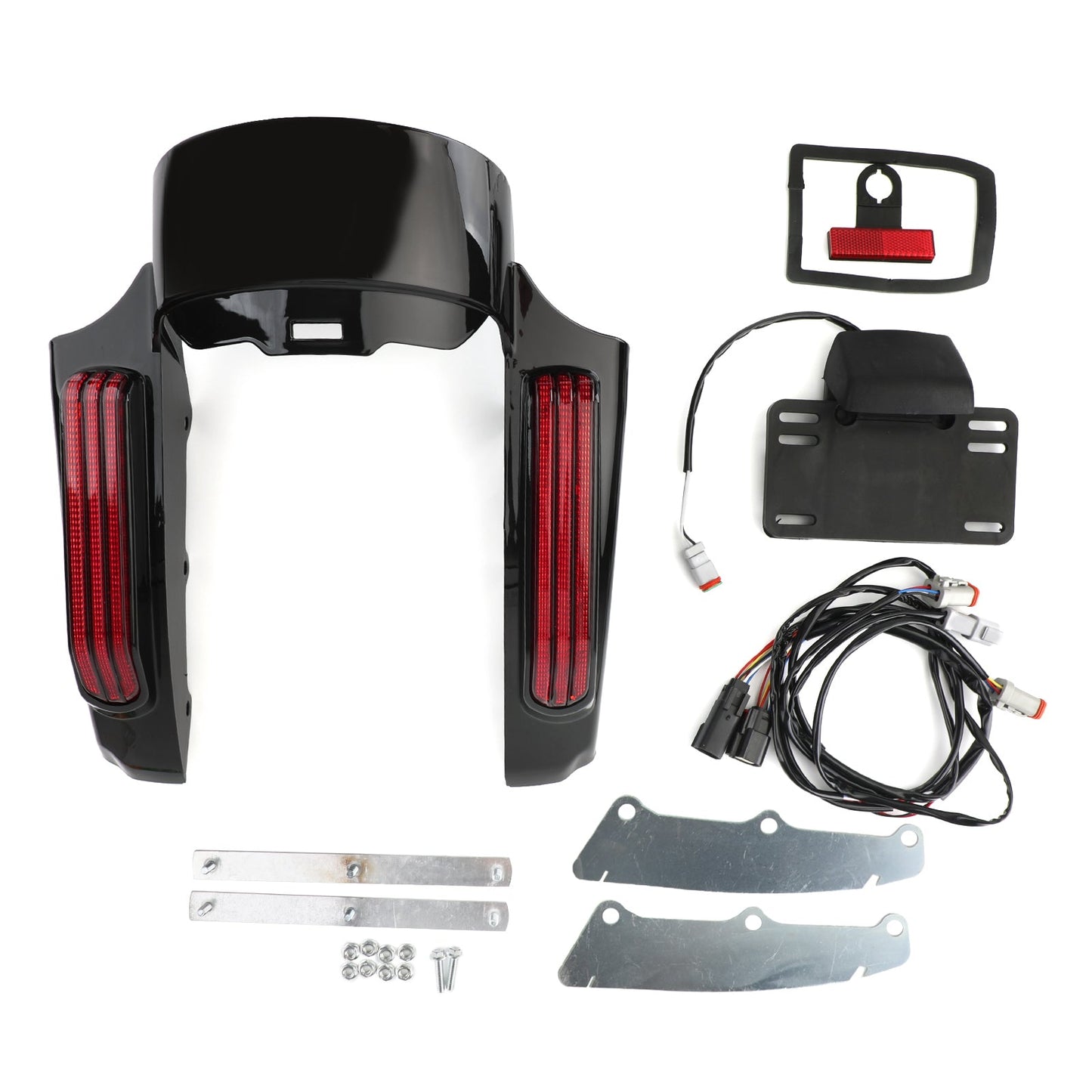 Touring Road King FLHR Street Glide FLHX Rear Fender LED Light fit for