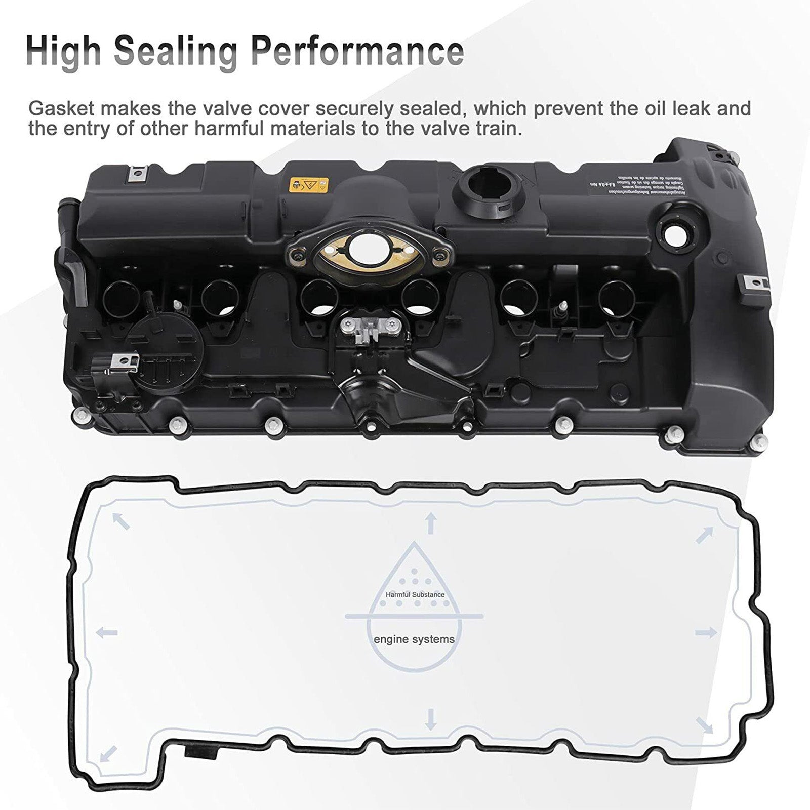 2008-2013 BMW 128i L6 3.0L DOHC Petrol Valve Cover w/ Gasket Bolts 11127552281 URO011833