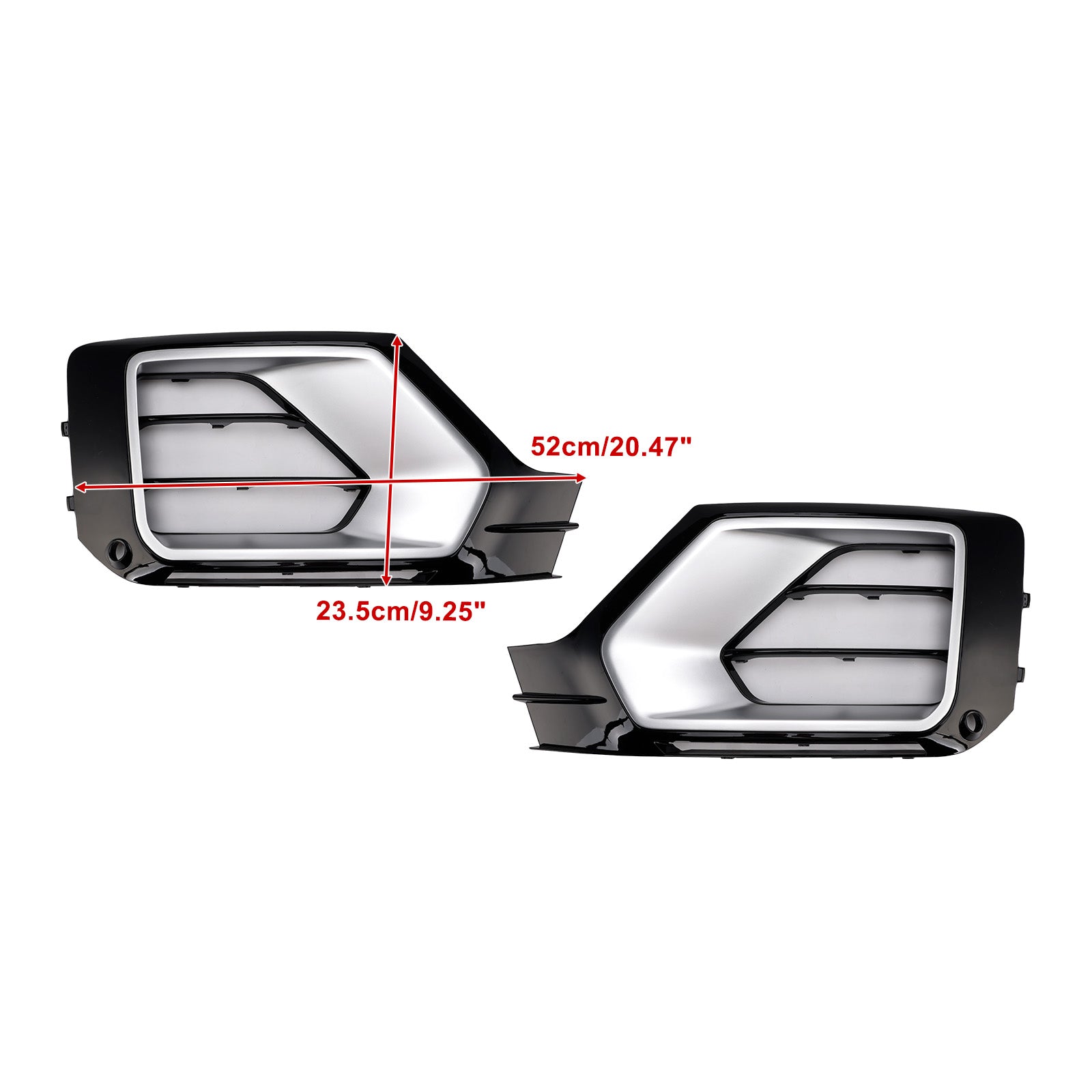 2016-2020 Audi Q2 2PCS Front Bumper Grille Fog Lamp Grille 81A807681G 81A807682G