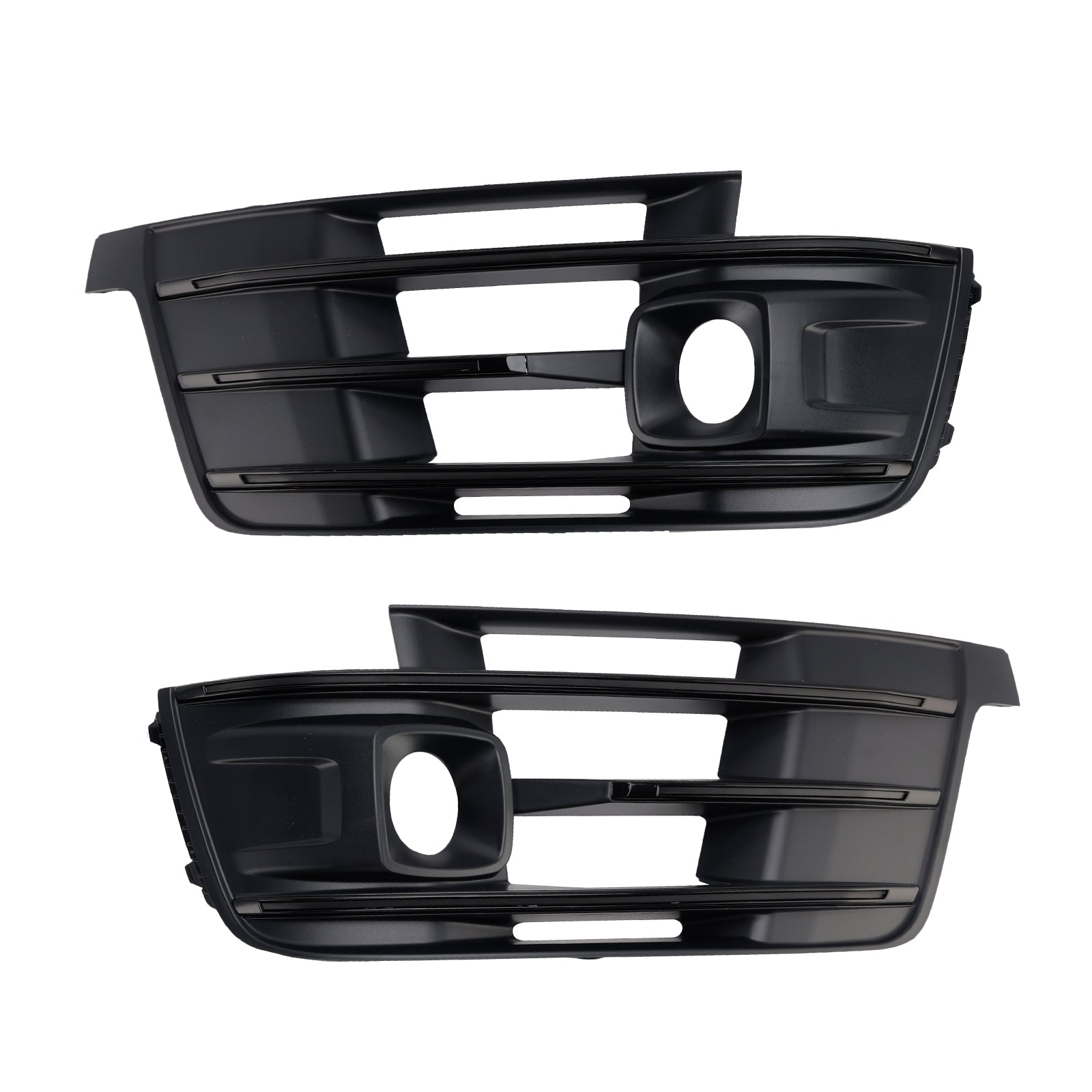 2016-2019 Fit Audi Q7 2PCS Front Bumper Fog Light Grille Cover 4M0807681E
