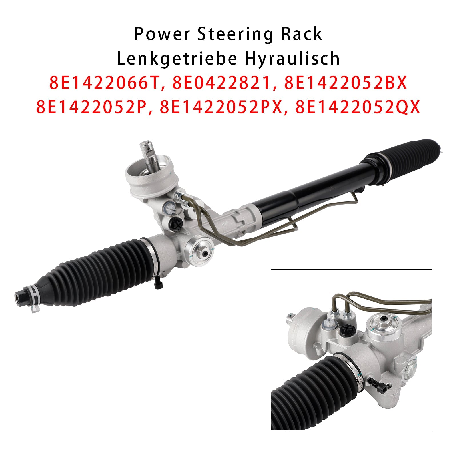 2001/09-2004/12 Audi A4 Avant 8E5, B6 2.5L Power Steering Rack 8E1422066T 8E0422821
