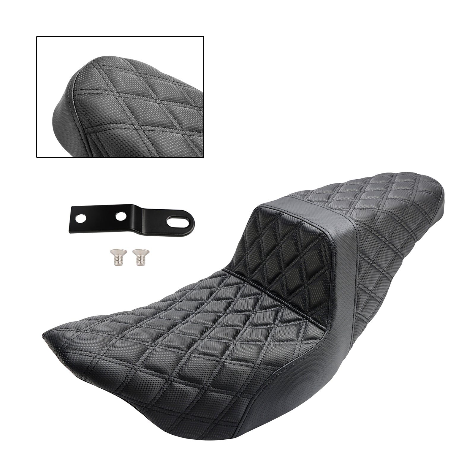 Replace Front Rear Driver Passenger Seat Black For Fl Touring Models 2008-202