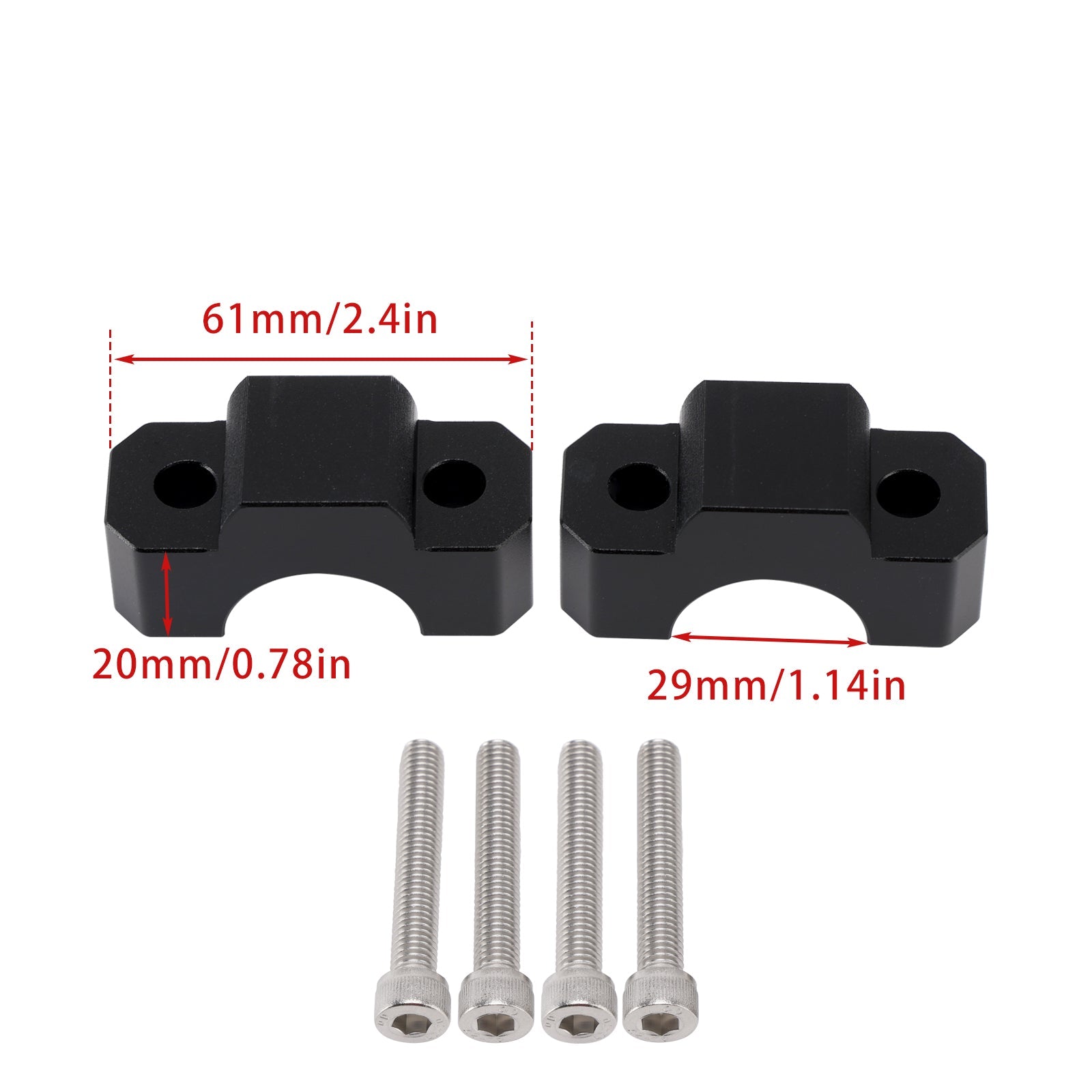 SPESSORI RIALZI RISER MANUBRIO PER HONDA CRF1100L AFRICA TWIN 2020-2025