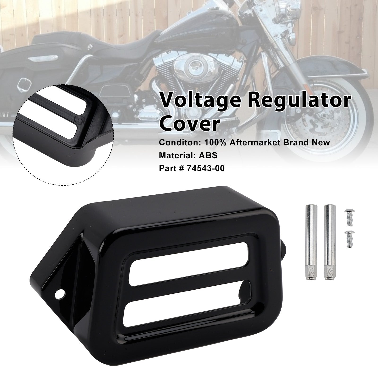 Voltage Regulator Cover For Road King Electra Street Road Glide 1997-2008