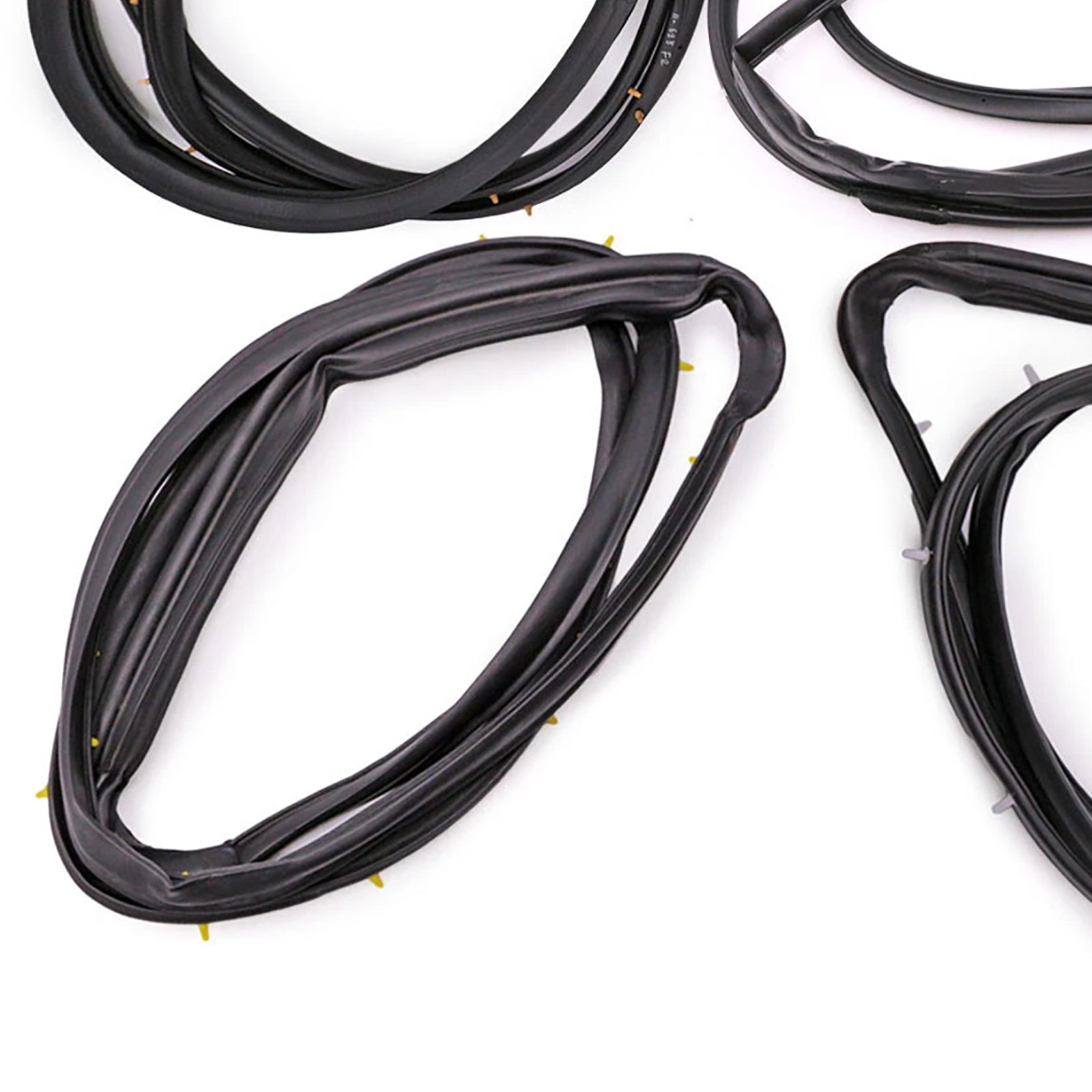1998-2005 Nissan D22 Frontier 4Dr Double Cab 4PCS Front Rear Door Rubber Seal Weatherstrip 80831-2S400
