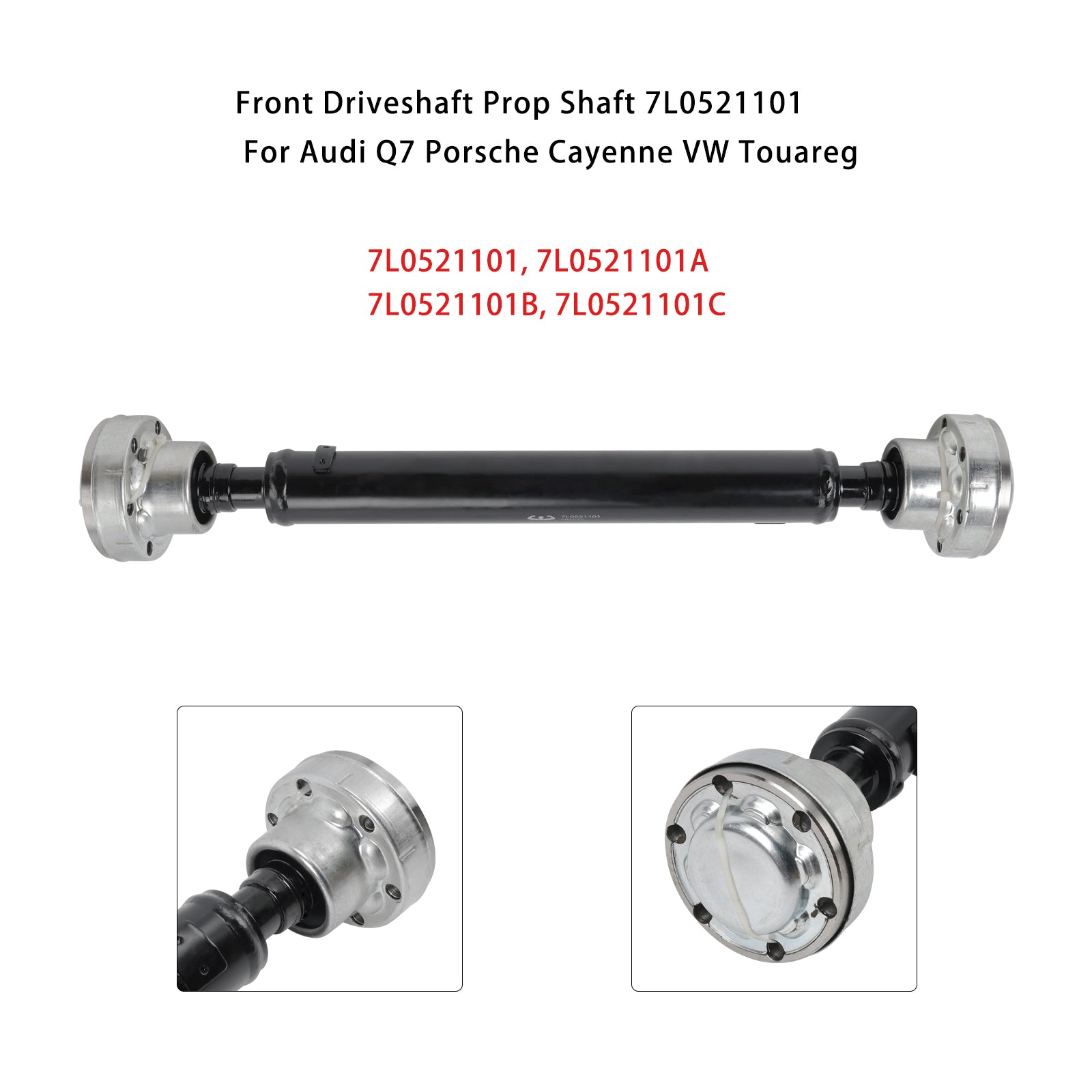 2009-2010 Volkswagen Touareg Front Driveshaft Prop Shaft 7L0521101 7L0521101B