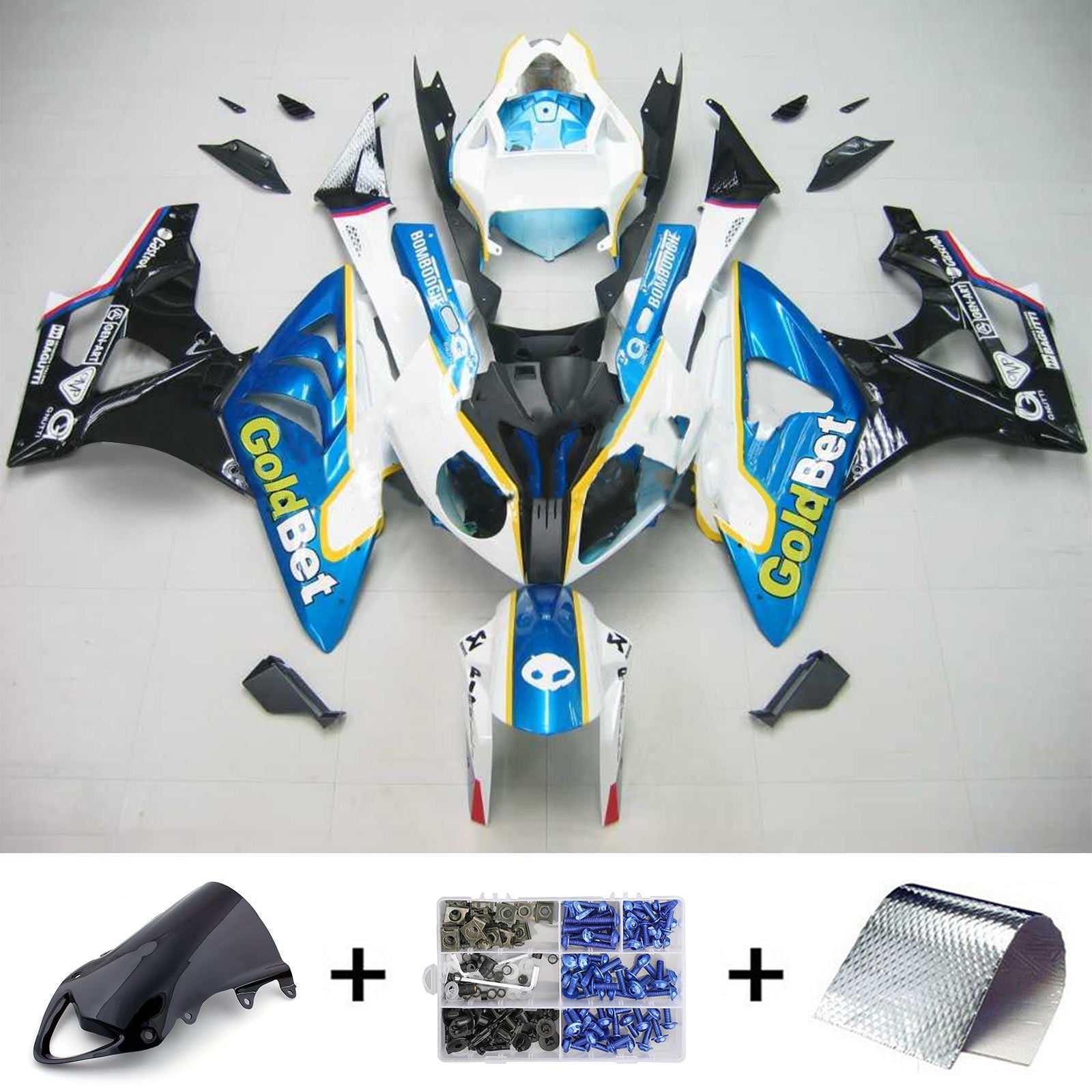 2009-2014 BMW S1000RR Fairing Kit Bodywork Plastic ABS Generic
