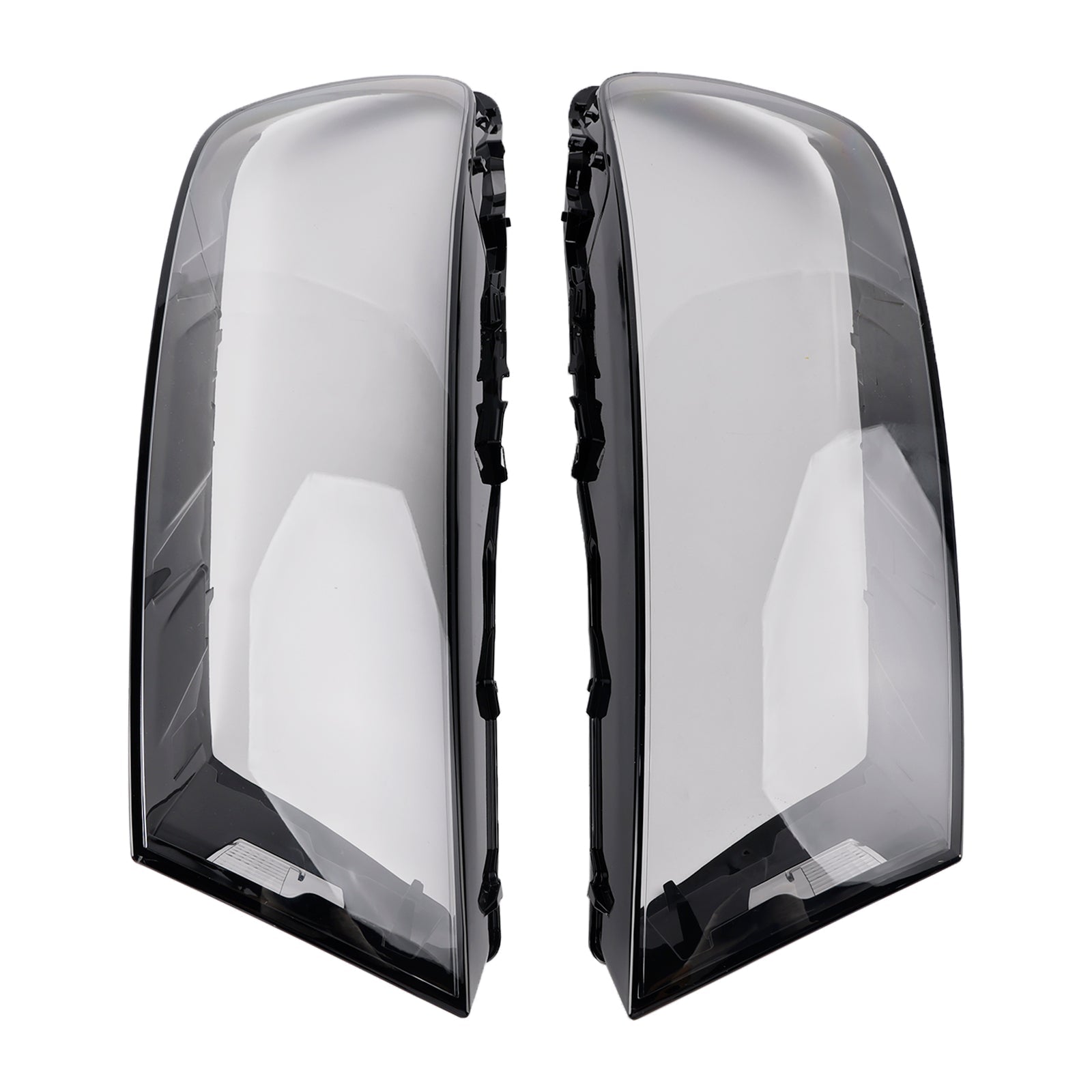 2016-2019 For Audi Q7 Pair Car Headlight Lens Cover LH+RH Lampshade Shell Glue