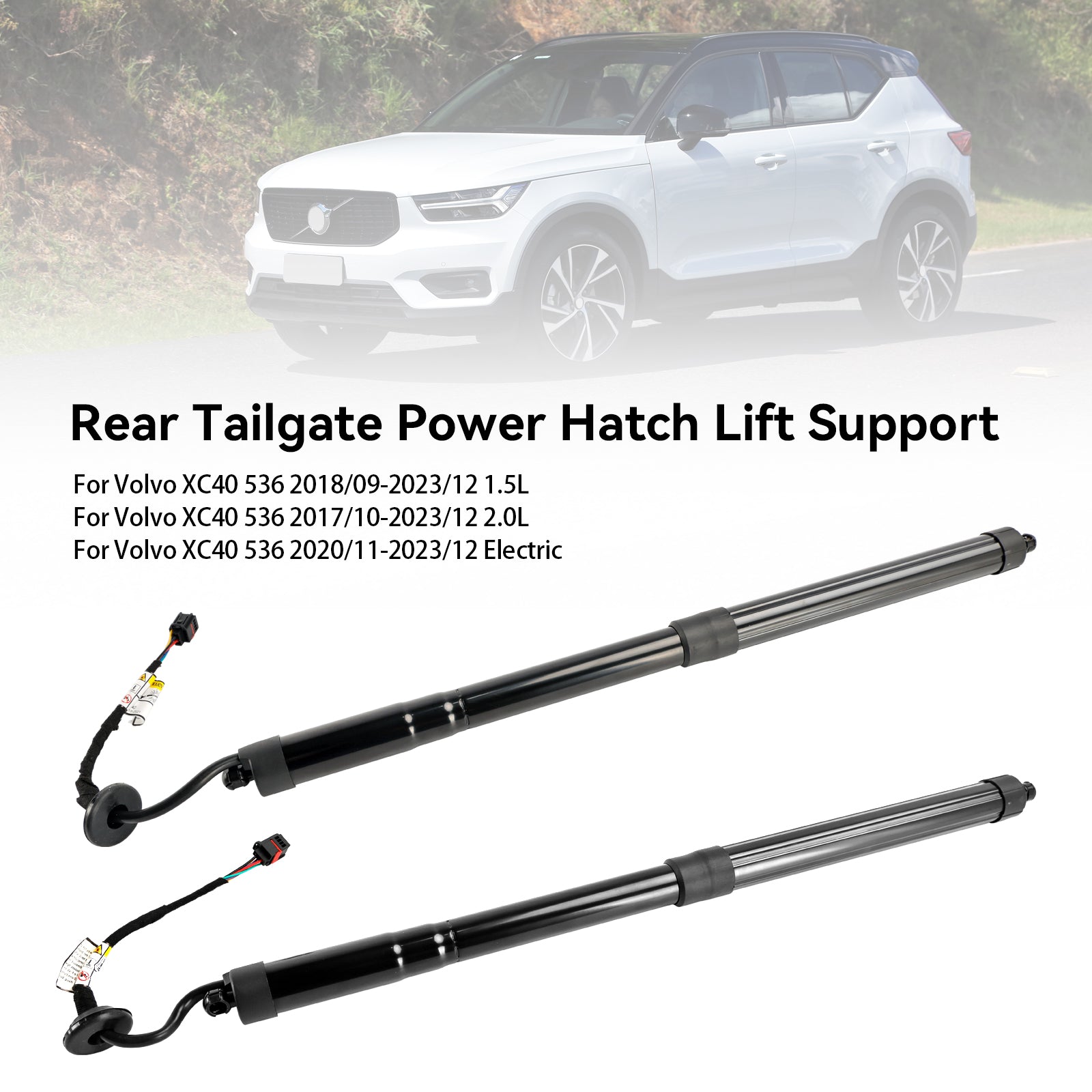 2018/09-2023/12 Volvo XC40 536 1.5L 2PCS Rear Electric Tailgate Gas Strut 32296296