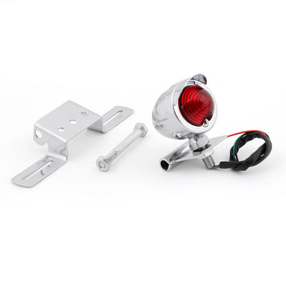 Brake Stop Rear Taillight Indicator Signal Lamp Universal Chrome