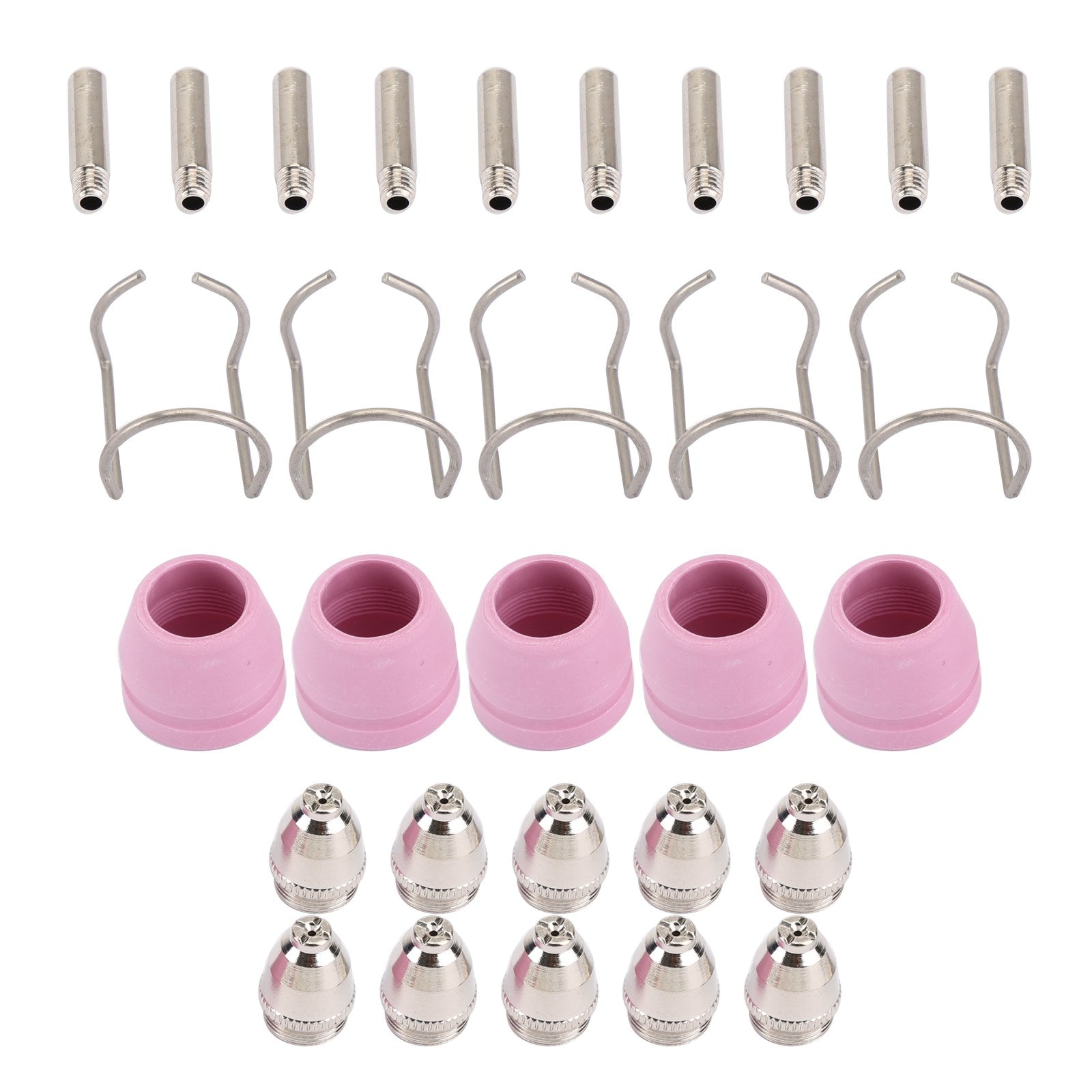 Areyourshop 30Pc AG-60 SG-55 Plasma Cutter Torch Consumables Electrode Tips Shield Guide
