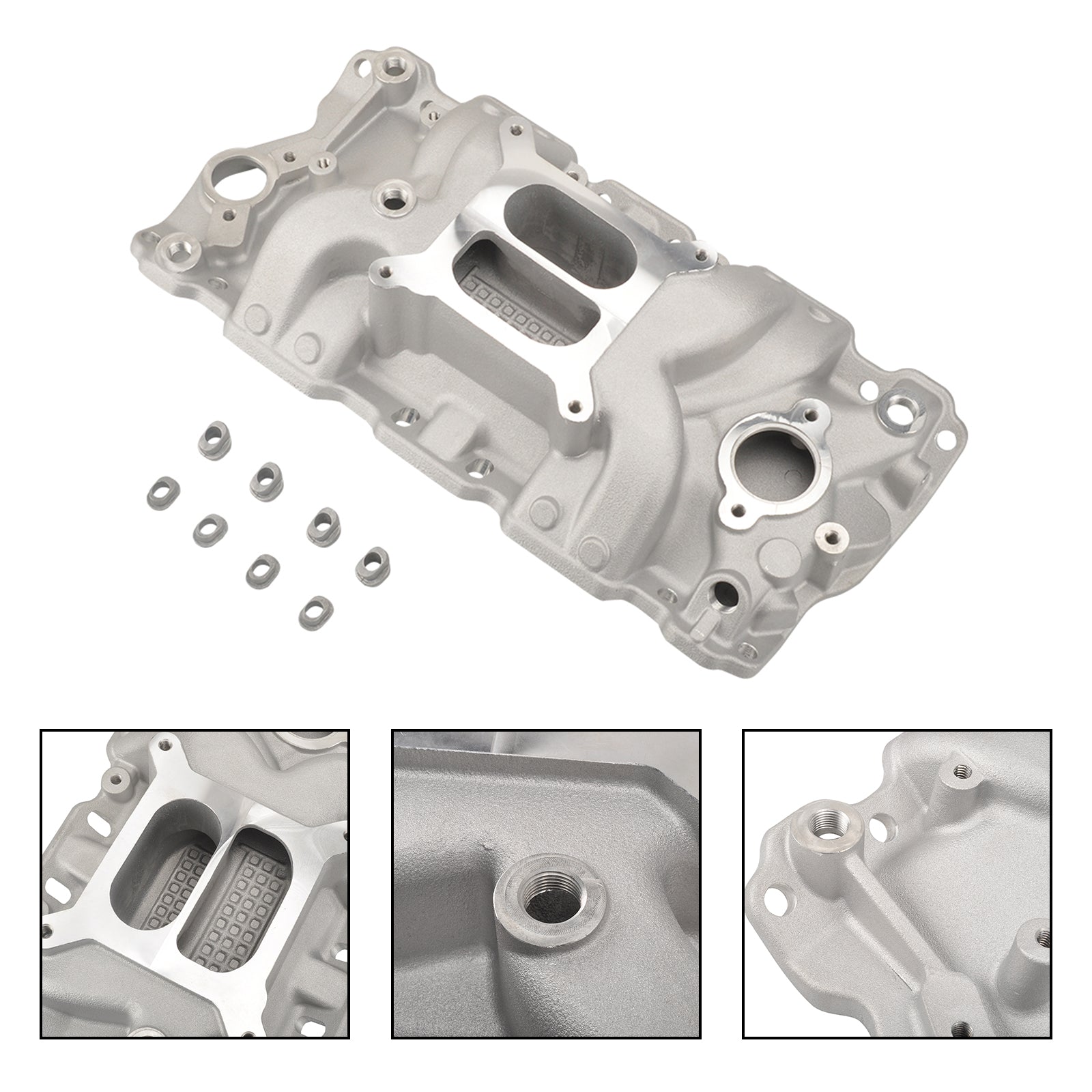 Dual Plane Intake Manifold fit Chevy Small Block 305 327 350 400 57-86 High Rise