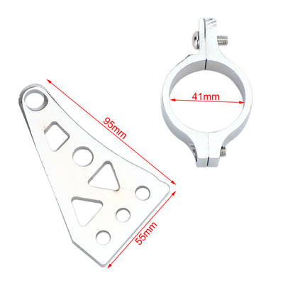 Universal Motorcycle Headlight Turn Light Mount Bracket For 41mm Fork Tube