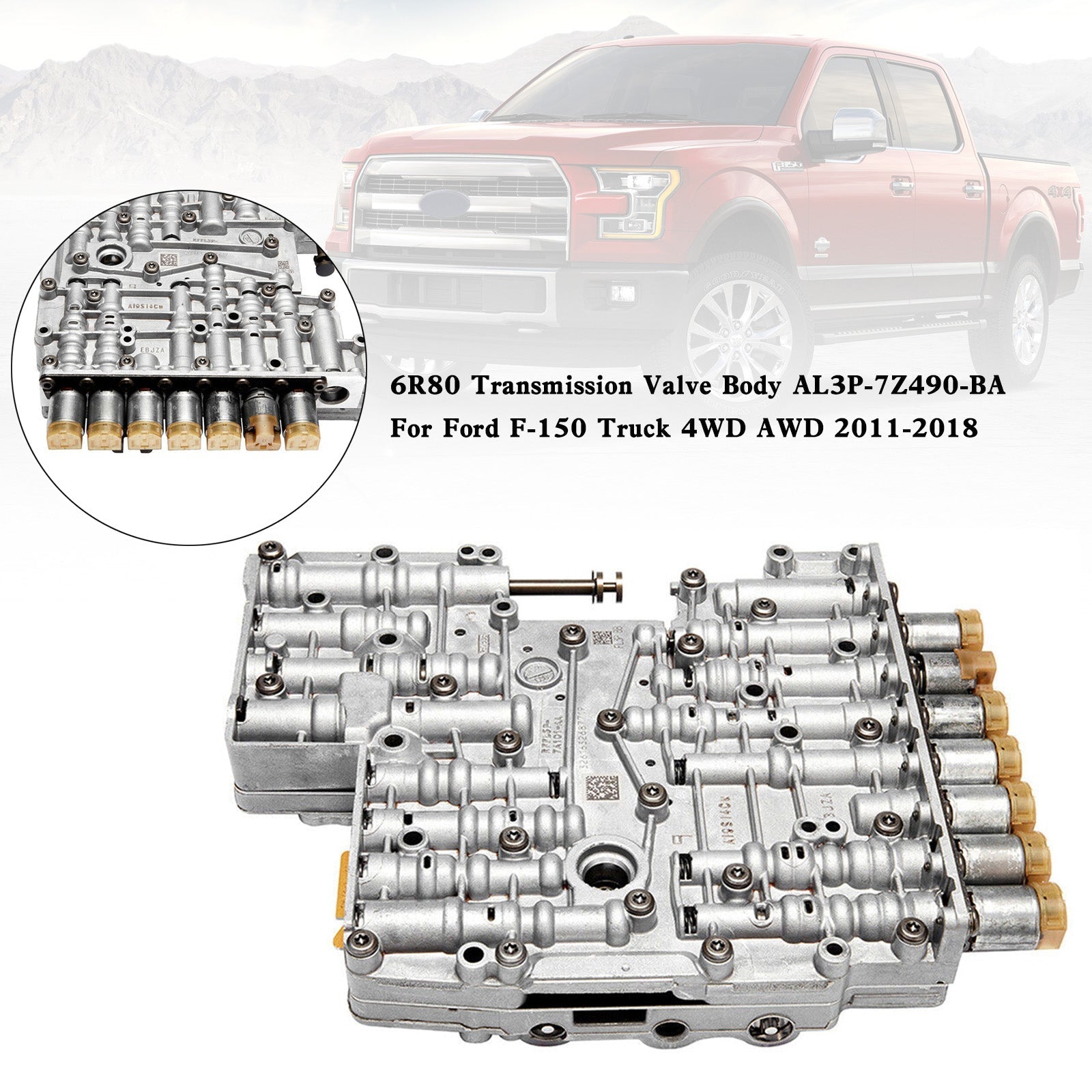 2011-2018 Ford F-150 Truck 4WD AWD 6R80 Transmission Valve Body AL3P-7Z490-BA