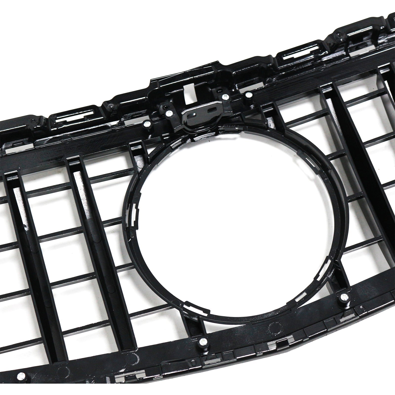 2015-2021 Mercedes W205 C250 C300 W/LED Chrome Front Bumper Grill Grille