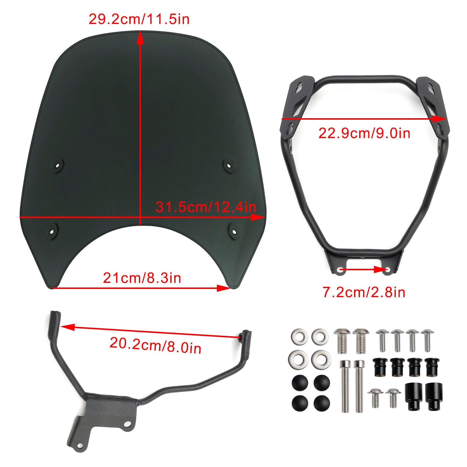 2023-2024 HONDA GB350 GB350S ABS Motorcycle Windshield WindScreen